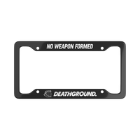 NO WEAPON FORMED LICENSE PLATE FRAME
